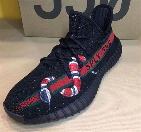 custom yeezys gucci snake|The 50 Best adidas Yeezy 350 Boost Customs.